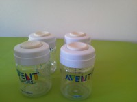 Recipientes para leche materna 4 x 125 ml